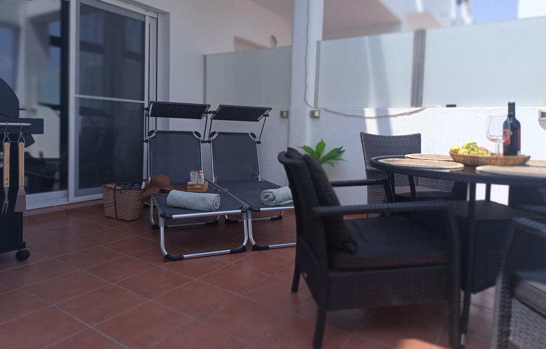 Sun loungers provided